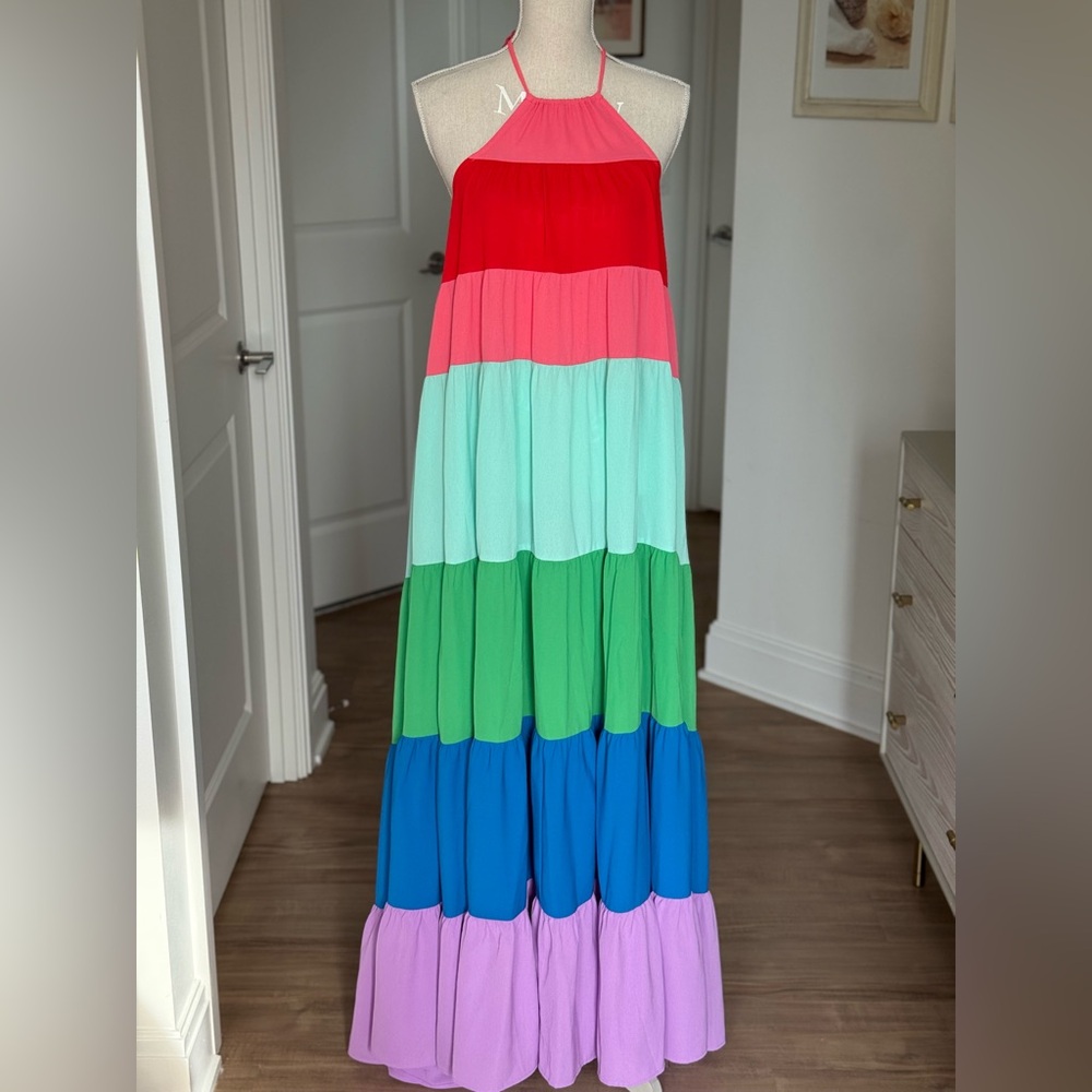Better Be Vibrant Tiered A-Line Skirt